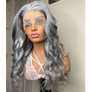 Custom Brazilian Lace Frontal Wig (Hand Curls, Custom Silver)